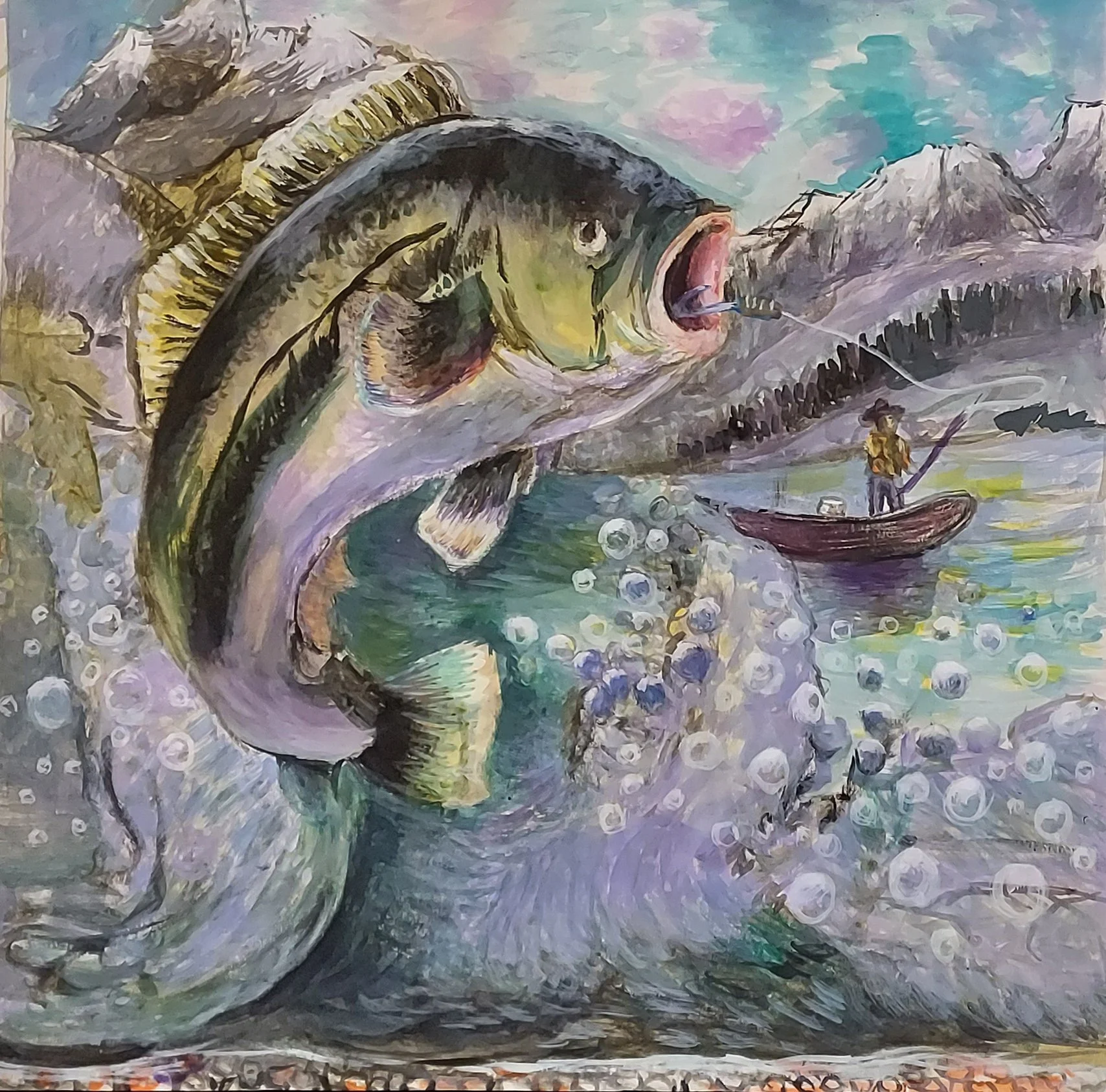 絵画　ANNA．Ｋ　魚 2024 - Fish Art 1st Place | Discover Top Fish Art — Art of